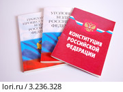 Конституция Российской Федерации,Уголовный Кодекс РФ и Гражданский Процессуальный Кодекс РФ. Стоковое фото, фотограф Глазков Владимир / Фотобанк Лори