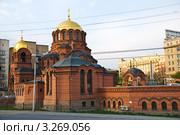 Новосибирск. Собор во имя святого благоверного князя Александра Невского (Советская улица, 1а) (2011 год). Стоковое фото, фотограф Павел Просветов / Фотобанк Лори