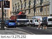 Переход дороги в неположенном месте (2011 год). Редакционное фото, фотограф Free Wind / Фотобанк Лори