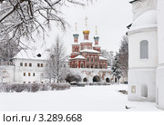 Снежной зимой в Новодевичьем монастыре (2012 год). Стоковое фото, фотограф Павел Широков / Фотобанк Лори