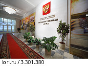 Интерьер Государственной Думы Российской Федерации. Стоковое фото, фотограф Losevsky Pavel / Фотобанк Лори