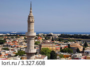 Вид на исторический центр Родоса. Старый город. Остров Родос (2011 год). Стоковое фото, фотограф Александра Меланич / Фотобанк Лори