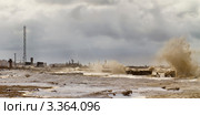 Зимний шторм на Белом море. Панорама. Северодвинск (2011 год). Стоковое фото, фотограф Михаил Митин / Фотобанк Лори