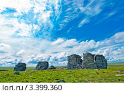 Скалы Три брата на плато Кваркуш. Стоковое фото, фотограф Алексей Яговкин / Фотобанк Лори