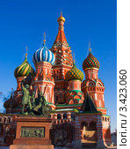 Москва, храм Василия Блаженного (Покровский собор) (2012 год). Стоковое фото, фотограф ИВА Афонская / Фотобанк Лори