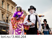 Участники флешмоба Дримфлеш 2012 на Старом Арбате, Москва, Россия. Редакционное фото, фотограф Николай Винокуров / Фотобанк Лори