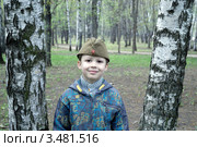 Мальчик в солдатской пилотке 9 мая (2012 год). Редакционное фото, фотограф Марьичева Марина / Фотобанк Лори