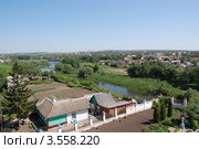 Вид Мценска с высоты птичьего полета (2012 год). Стоковое фото, фотограф Алексей Пугачев / Фотобанк Лори