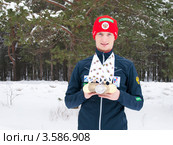 Максим Цветков - российский биатлонист (2012 год). Редакционное фото, фотограф Румянцева Наталия / Фотобанк Лори