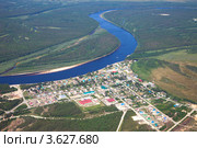 Поселок Аган, Ханты-Мансийский автономный округ (2012 год). Стоковое фото, фотограф Владимир Мельников / Фотобанк Лори