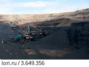 Роторный экскаватор в угольном забое (2012 год). Стоковое фото, фотограф Юлия Врублевская / Фотобанк Лори