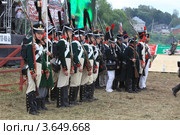 Солдаты Русской армии, реконструкция 1812 (2012 год). Редакционное фото, фотограф Михеев Алексей / Фотобанк Лори