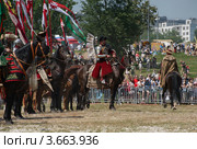 Польские крылатые гусары (2012 год). Редакционное фото, фотограф Алексей Голованов / Фотобанк Лори
