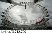 Символ Лондона - London eye (2010 год). Стоковое видео, видеограф Losevsky Pavel / Фотобанк Лори