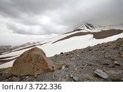Вид на снежную вершину в горах (2012 год). Стоковое фото, фотограф Николай Винокуров / Фотобанк Лори