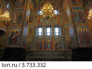 Храм Воскресения Христова (Спаса на Крови). Внутреннее убранство, мозаика северной стены. Санкт-Петербург. (2010 год). Стоковое фото, фотограф Ольга Липунова / Фотобанк Лори