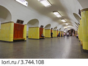 Станция московского метро "Рижская" Калужско-Рижской линии (2011 год). Редакционное фото, фотограф Ольга Липунова / Фотобанк Лори