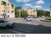 Городской пейзаж, город Сафоново, Смоленская область (2012 год). Редакционное фото, фотограф Вячеслав Палес / Фотобанк Лори