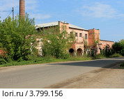 Здание фабрики АО "Навтекс". Город Наволоки, Ивановская область. (2012 год). Стоковое фото, фотограф Юлия Смирнова / Фотобанк Лори