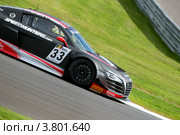 Автомобиль Audi R8 LMS команды Belgium Audi Club Team WRT участвует в Чемпионате Eвропы FIA GT3 на трассе "Moscow Raceway" в Подмосковье (2012 год). Редакционное фото, фотограф Николай Винокуров / Фотобанк Лори