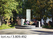 Мемориал воинам-интернационалистам. Ковдор (2012 год). Редакционное фото, фотограф Александр Романов / Фотобанк Лори