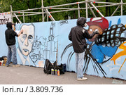 Москва. Конкурс граффити в Лужниках (2012 год). Редакционное фото, фотограф Илюхина Наталья / Фотобанк Лори