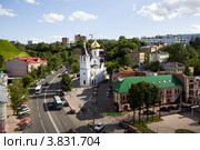 Вид на Казанскую церковь и Зеленский съезд у Скобы в Нижнем Новгороде (2012 год). Редакционное фото, фотограф Igor Lijashkov / Фотобанк Лори