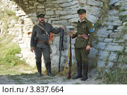 Солдаты УПА. Реконструкция событий 1919 года в г. Каменце-Подольском (2012 год). Редакционное фото, фотограф Красилов Игорь / Фотобанк Лори