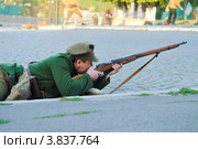 Солдат УПА. Реконструкция событий 1919 года в г. Каменце-Подольском (2012 год). Редакционное фото, фотограф Красилов Игорь / Фотобанк Лори