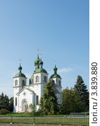 Вознесенская церковь в г. Козелец, Черниговской обл. (1866-1874) (2012 год). Стоковое фото, фотограф Онищенко Виктор / Фотобанк Лори