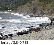 Берег Черного моря близ поселка Канака в Крыму (2012 год). Стоковое фото, фотограф Игорь Кутателадзе / Фотобанк Лори