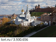 Церковь Ильи Пророка и Кремль. Нижний Новгород, Россия. (2012 год). Стоковое фото, фотограф Igor Lijashkov / Фотобанк Лори