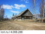 Деревенский пейзаж, весна, Беларусь (2012 год). Стоковое фото, фотограф Марина Шатерова / Фотобанк Лори