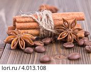 Палочки крицы с зернами кофе и анисом. Стоковое фото, фотограф Наталия Пыжова / Фотобанк Лори