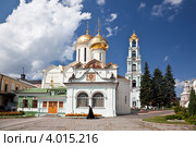 Троице-Сергиева лавра. Никоновский храм и колокольня (2010 год). Стоковое фото, фотограф Наталья Волкова / Фотобанк Лори