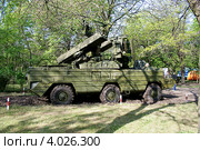 Дивизионный самоходный  Автономный зенитный ракетный комплекс ЗРК  «Оса-АКМ» (SA-8 Gesko). Ейск, парк Поддубного. (2008 год). Редакционное фото, фотограф A Челмодеев / Фотобанк Лори
