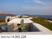 Орудия новосильцевской береговой батареи на острове Русском (2012 год). Редакционное фото, фотограф Сергеев Игорь / Фотобанк Лори