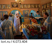 Митрополит Днепропетровский и Павлоградский Ириней.Церковная служба. (2012 год). Редакционное фото, фотограф Несинов Олег / Фотобанк Лори