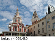 Собор Спаса Нерукотворного Образа в Заиконоспасском Монастыре, Москва (2012 год). Стоковое фото, фотограф lana1501 / Фотобанк Лори