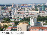 Екатеринбург. Городской пейзаж, вид сверху. Редакционное фото, фотограф Анна Омельченко / Фотобанк Лори