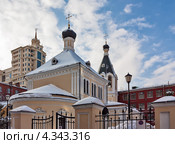 Храм препоподобного Марона Пустынника, Москва (2013 год). Стоковое фото, фотограф Boris Breytman / Фотобанк Лори