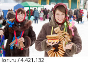 Масленичные гулянья в России. Стоковое фото, фотограф Яков Филимонов / Фотобанк Лори