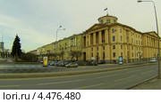 Здание у Финляндского вокзала города Санкт-Петербурга, таймлапс (2013 год). Стоковое видео, видеограф Михаил / Фотобанк Лори