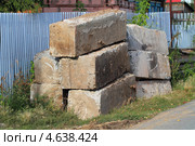 Фундаментные блоки БУ. Стоковое фото, фотограф Анатолий Матвейчук / Фотобанк Лори