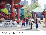 Главный храм Каннондо. Sensoji, Токио, Япония (2013 год). Редакционное фото, фотограф Кекяляйнен Андрей / Фотобанк Лори