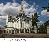 Церковь Воскресения Христова в Сокольниках (Кедровская церковь) Стоковое фото, фотограф Леонид Штандель / Фотобанк Лори
