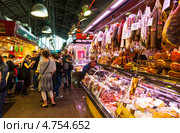 Рынок Бокерия (Mercat de la Boqueria). Барселона (2013 год). Редакционное фото, фотограф Яков Филимонов / Фотобанк Лори