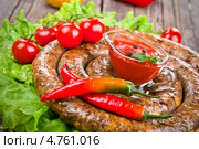 Колбаса с помидорами и сладким перцем. Стоковое фото, фотограф Анастасия Мелешкина / Фотобанк Лори