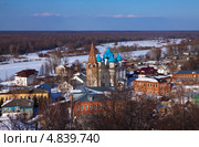 Вид на город Гороховец зимой. Россия (2012 год). Стоковое фото, фотограф Яков Филимонов / Фотобанк Лори