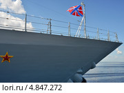 Гюйс корабля ВМФ РФ. Стоковое фото, фотограф Александр Алексеев / Фотобанк Лори